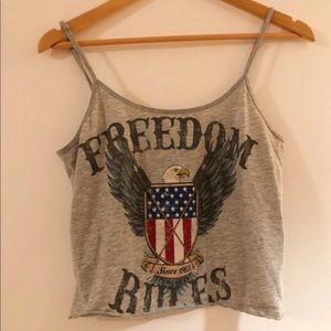 Forever 21 crop top with lace back